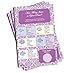 What's In Your Purse Game - Baby Shower - Bridal Shower - Purple Damask (50-sheets)