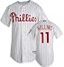 Jimmy Rollins Philadelphia Phillies Home White/Scarlet Authentic MLB Jersey