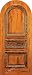 RA-470 36x84 (3'-0x7'-0) Arched Top Solid Wood Door with Raised Carved Panels