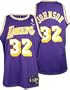 Magic Johnson Reebok Throwback Swingman Los Angeles Lakers Jersey