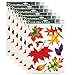 Color-Clings 9-Count Static Cling Window Decorations, Autumn Leaves, 6-Pack