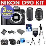 Nikon D90 12.3 MP Digital SLR Camera with 18-55mm f/3.5-5.6G AF-S DX VR Nik ....