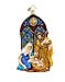 RADKO HOLY REFLECTIONS Nativity Jesus Christmas Glass Ornament