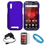 Blue Durable 2 Peice Protective Crystal Hard Shield Guard Cover Case for Mo ....