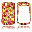 Blackberry 9630 Genuine Swarovski Crystal (7ss) Multi Color Polka Dot Design Faceplate Cover Case