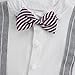 FEESHOW Baby Boys' Cotton Gentleman Romper Vest with Bowtie Outfit Set
