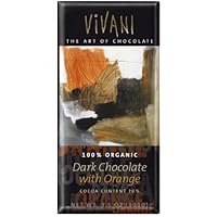 Vivani Chocolates - Dark Chocolate - w/Orange Flavor, 10 Units / 3.5 oz