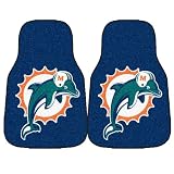 FANMATS 5790 NFL - Miami Dolphins Front Car Mat - 2 Piece