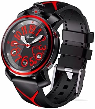 SmartWild Non-Rechargeable G-Four Quartz Smart Watch Gumbo Wristwatch Camera Selfie Artifact for iPhone 4s/5s/6s Samsung Smartphone (Red)