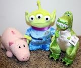 Disney Toy Story Plush Beanie Set with 7" Hamm, 8" Rex, and 7" Alien Doll Mint with Tags