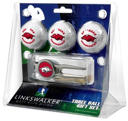 Arkansas Razorbacks Ua Ncaa Kool Tool 3 Golf Ball Gift Packs