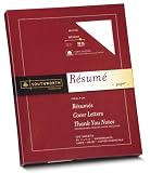 More details of product: Southworth Excceptional Resume Paper, 100% Cotton, 32 lb, White, 100 Count (RD18CF)
