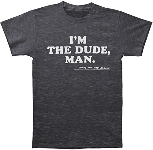 Big Lebowski I'm the Dude Man Gray Heathered Men's Tee