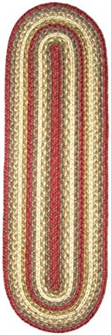 Homespice Decor Aberdeen Jute Braided Table Runner Size 11" x 36" Aberdeen Table Runners (Oval) With Chanasya Polish Cloth Bundle