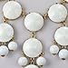 Bubble Necklace White Necklace Statement Necklace (Fn0508-Pure White)