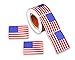 American Flag Shaped Stickers – Large Patriotic USA Flag Decals for Parades, Events & Military Support (1 Roll-250) - Decorative Sticker - Not for mailing