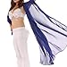 BellyLady Stunning Handmade Chiffon Belly Dance Veil, For Practice-Black