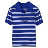 Toddler Boys' Cherokee Short-Sleeve Feeder Stripe Polo - Blue Streak