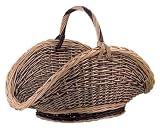 Paniers du monde Panier à buches en osier brut et buff PBU1380