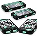 iPhone 5C Case, E LV iPhone 5C case - heavy Duty Rugged Dual Layer Hybrid Armor Defender Case Cover for iPhone 5C with 1 Screen Protector, 1 Black Stylus and 1 Microfiber Sticker Digital Cleaner (Apple Iphone 5c) - Tribal Green