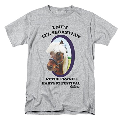 Parks & Recreation - Lil' Sebastian Adult T-Shirt In Heather