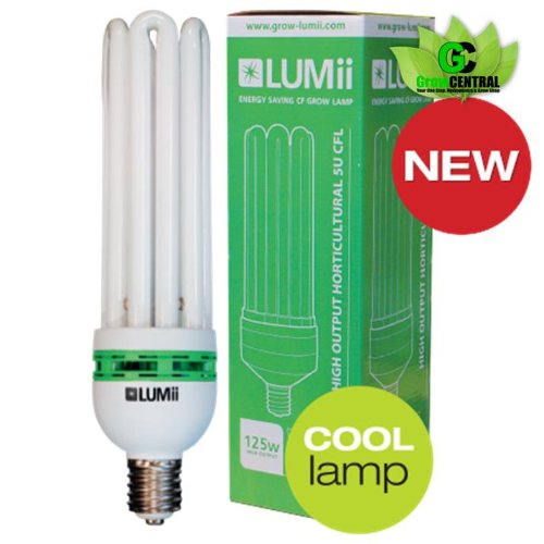 Lumii 125w CFL CF Cool Grow Lamp - High Output 7760 Lumens (Energy Saving) VEG
