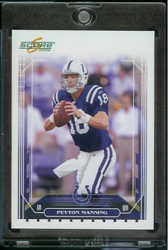 2006 Score Peyton Manning Baltimore Colts Football Card #111 - Mint Condition - In Protective Display Case!!