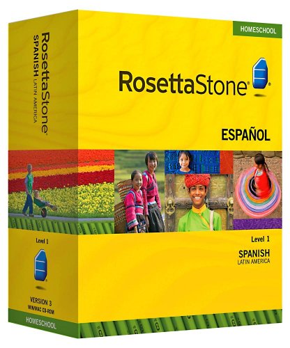 Rosetta Stone Homeschool Spanish (LA) 1 includes Audio Companion, Parent Administrative Tools, & Headset with Microphone