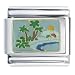 Jewelry : Hawaii Palm Tree Island Italian Charms Bracelet Link