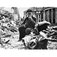 Nazi Officer on Ground Eating Can of C Rations Amid Ruins of Saarbrucken After Allied Forces Photographic Poster Print, 24x18