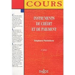 Instruments de cr�dit et de paiement