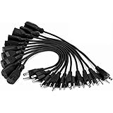 ClearMax OVSPLUG10PK 1-Feet Power Strip Outlet Extender/Outlet Saver/Power Extension Cable - 10 Pack