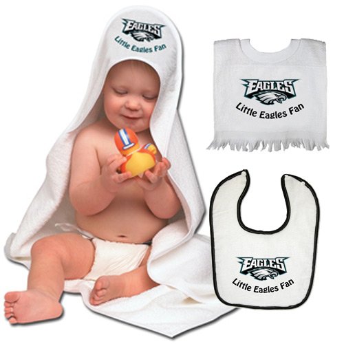 McArthur Philadelphia Eagles Toddler Bib and Bath Set