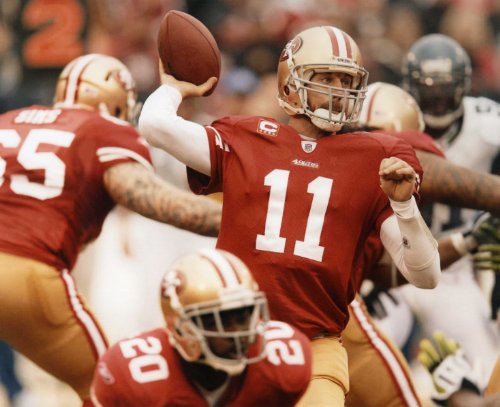ALEX SMITH SAN FRANCISCO 49ERS 8X10 HIGH GLOSSY SPORTS ACTION PHOTO (P)