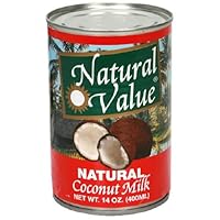 Natural Value Coconut Milk, 14-Ounce Containers (Pack of 12)