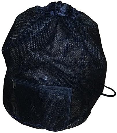 Coated Mesh Sport Utility Drawstring Sling Beach, Swim, Boat Bag