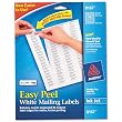 Avery : Easy Peel Return Address Labels for Inkjet Printer, 1/2 x 1-3/4, White, 2,000/PK -:- Sold as 1 PK