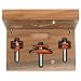 CMT 800.521.11 3-Piece Ogee Raised Panel 1/2-Inch Shank Router Bit Set