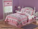 Fairy Princess Garden Twin Quilt with Pillow Sham