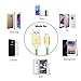 Nylon Braided 6.6ft/2m Micro USB Cable [3-Pack] By iSeeker Tangle-Free Gold-Aluminum Connectors For Samsung, HTC, Motorola, Nokia and Most Android Phone