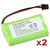 eForCity 2 pack BT1007 For Uniden Home Cordless Phone Battery