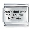 Low price Don't Start With Me Italian Charms Bracelet Link