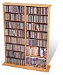 Double Media Tower in Oak Finish By Prepac Furniture