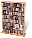 Double Media Tower in Oak Finish By Prepac Furniture