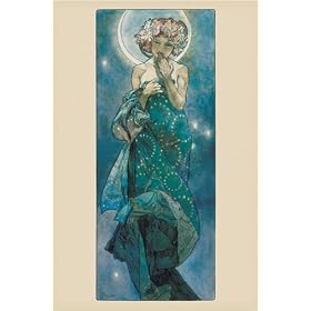 Empire - 29997 Alphonse Mucha - La Lune - Art Nouveau - Poster - 61 x 91,5 cm (Import Allemagne)