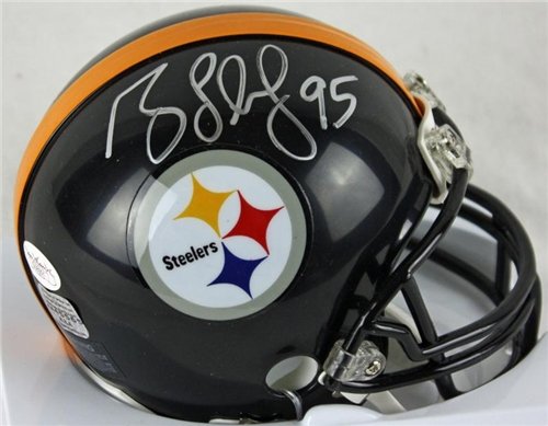 Steelers Greg Lloyd Authentic Autographed/Hand Signed Mini Helmet JSA #g08301