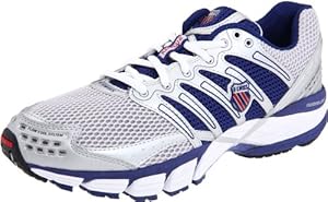 K-Swiss Men's Keahou II Running Shoe, Silver/Blueprint/Red, 14 M