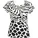 Misses Take Two Clothing Co. Zebra Print Top