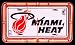 Christmas Saving - Miami Heat Neon License Plate Clock