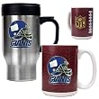 New York Giants 16oz Travel Mug & 15oz Gameball Ceramic Mug Set - Helmet logo NFL Football